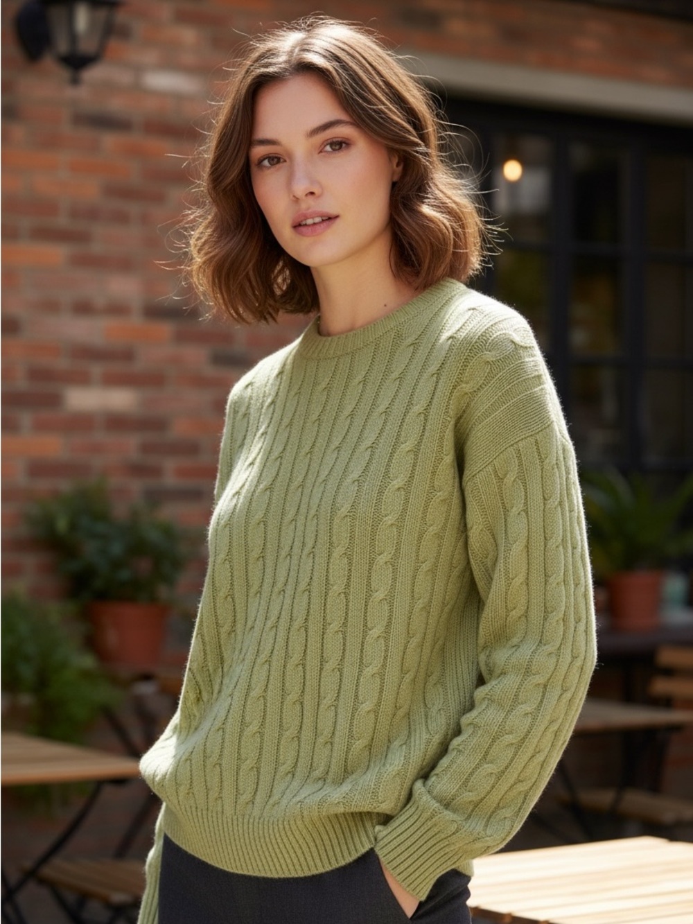 Shetland Islands Cable Knit Sweater L Merino Wool Angora Scotland Fisherman $300